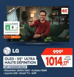 Pro&Cie LG oled - 55" ultra haute définition offre