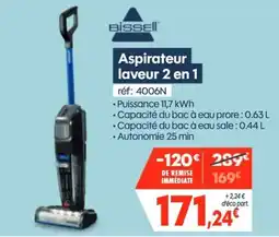 Pro&Cie Bissell Aspirateur laveur 2 en 1 offre