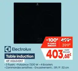 Pro&Cie Electrolux Table induction offre