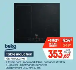 Pro&Cie beko Table induction offre