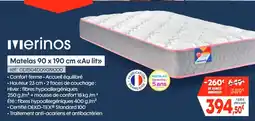 Pro&Cie Merinos Matelas 90 x 190 cm «Au lit» offre