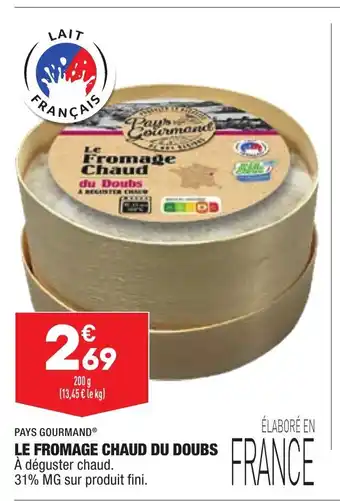 ALDI Le Fromage Chaud du Doubs offre