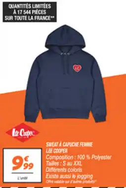 Netto LEE COOPER SWEAT À CAPUCHE FEMME offre