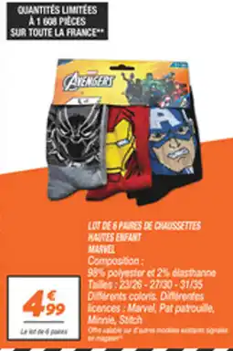 Netto MARVEL Chaussettes offre