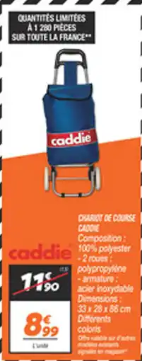 Netto Caddie chariot de cours offre