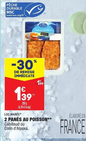 ALDI 2 Panés Au Poisson offre