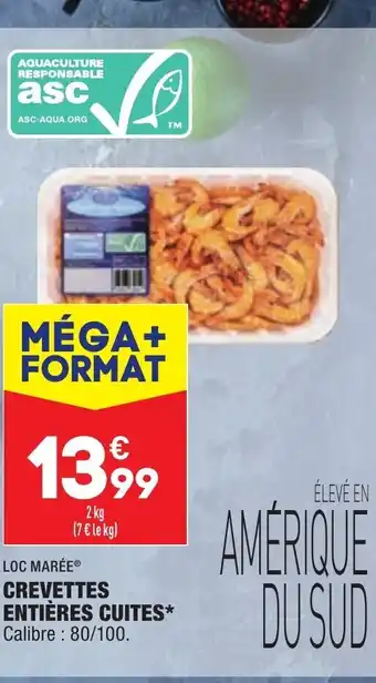 ALDI Crevettes Entières Cuites offre