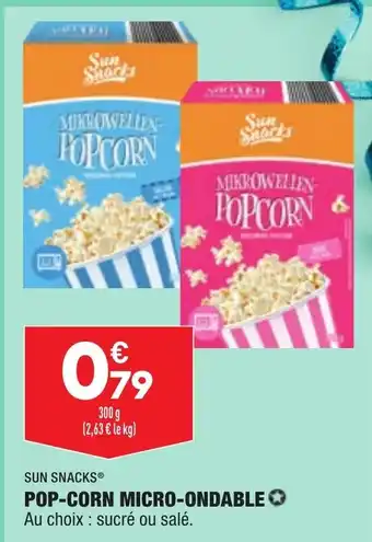 ALDI Pop-Corn Micro-Ondable offre