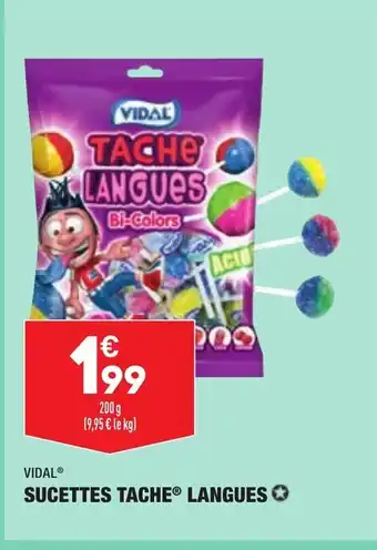 ALDI Sucettes Tache Langues offre