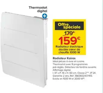 Castorama Radiateur kairos offre