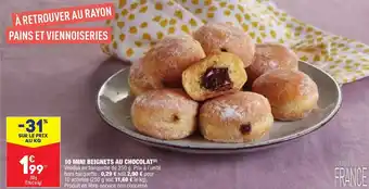 ALDI 10 Mini Beignets Au Chocolat offre
