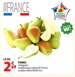 Auchan POIRES offre