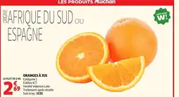Auchan ORANGES À JUS offre