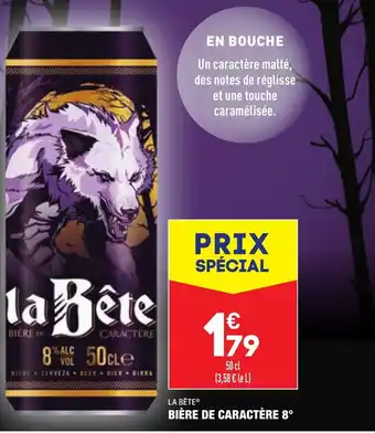 ALDI Bière de Caractère 8° offre