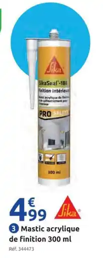 Mr Bricolage Sika Mastic acrylique de finition offre
