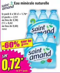 Norma saint amand Eau minérale naturelle offre