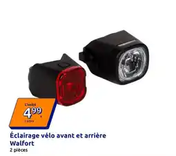 Action Walfort Éclairage vélo avant et arrière offre