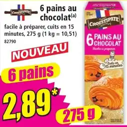 Norma CROUSTIPATE 6 pains au chocolat offre