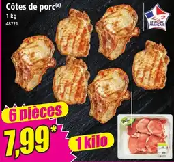 Norma Le Porc Français Côtes de porc offre