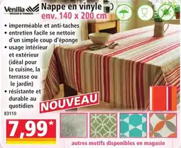 Norma Venilia Nappe en vinyle offre