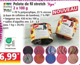 Norma CREATETELLI Pelote de fil stretch "Yoga" offre