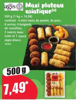 Norma agis Maxi plateau asiatique offre