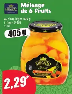 Norma MIKADO Mélange de 6 fruits offre