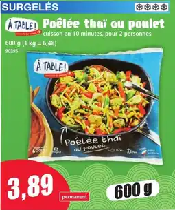Norma À TABLE! Poêlée thaï au poulet offre