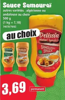 Norma Delissia Sauce Samouraï offre