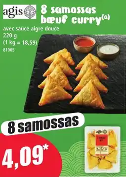 Norma agis 8 samossas bœuf curry offre