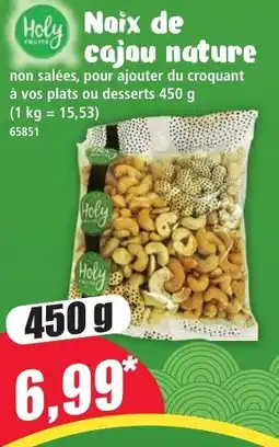 Norma Holy Noix de cajou nature offre
