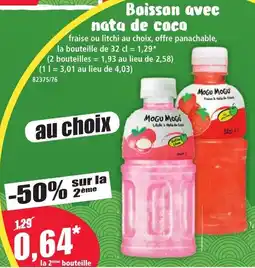 Norma Mogu Mogu Boisson avec nata de coco offre