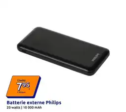Action Philips Batterie externe offre