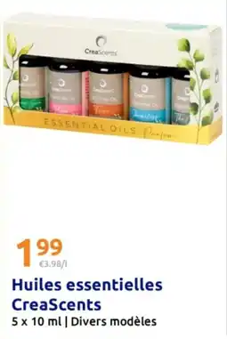 Action CreaScents Huiles essentielles offre