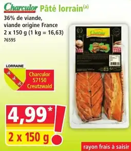 Norma Charculor Pâté lorrain offre