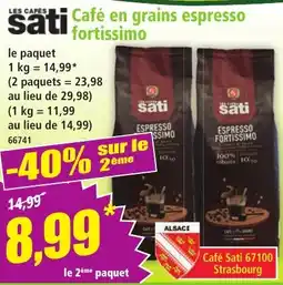 Norma Café en grains espresso fortissimo offre
