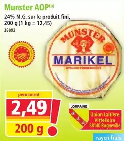 Norma MARIKEL Munster AOP offre