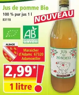 Norma Jus de pomme Bio offre