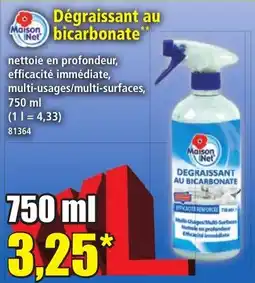 Norma Maison Net Dégraissant au bicarbonate offre