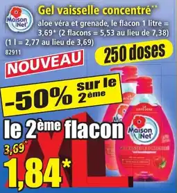 Norma Maison Net Gel vaisselle concentré offre