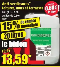 Norma Anti-verdissures ENTRETIEN DES FAÇADES offre