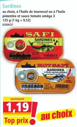 Norma SAFI Sardines offre