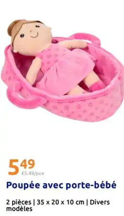 Action Poupée avec porte-bébé offre