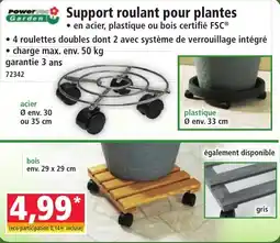 Norma PowerMoss Garden Support roulant pour plantes offre