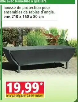 Norma housse de protection pour ensembles de tables d'angle offre