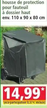 Norma Housse de protection pour fauteuil a dossier haut offre