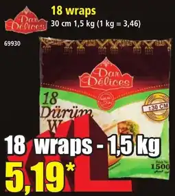 Norma Dar Délices 18 wraps offre