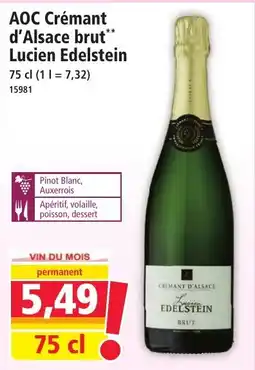 Norma Lucien Edelstein AOC Crémant d'Alsace brut offre