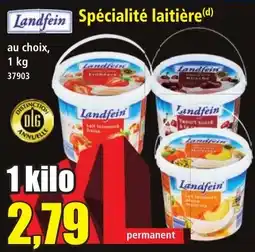 Norma Landfein Spécialité laitière offre