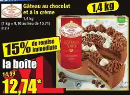 Norma Conditoriel Coppenrath & Wies Gâteau au chocolat et à la crème offre
